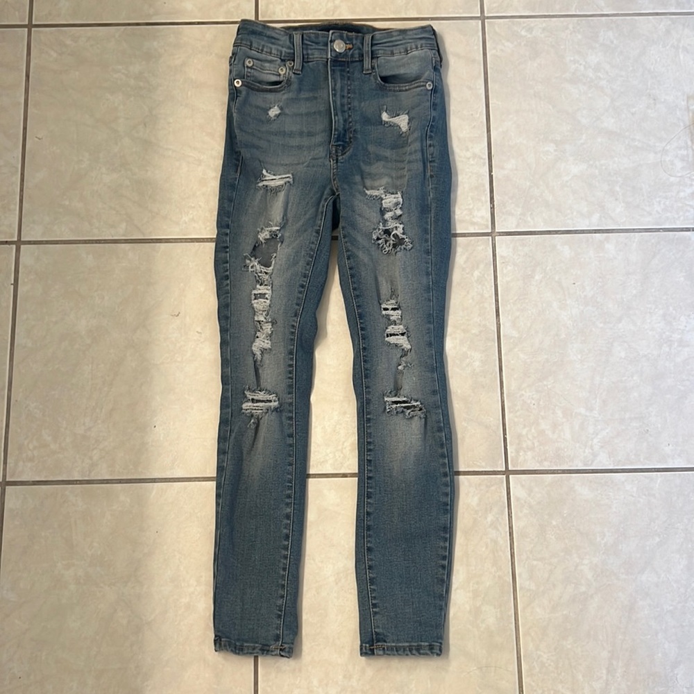Aeropostale super high rise jeans